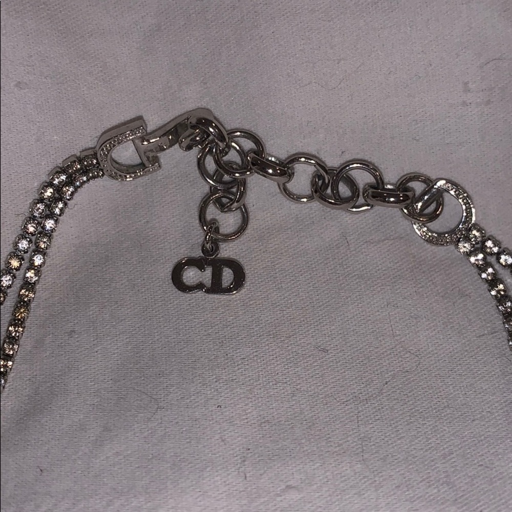 Dior dog tag diamond necklace - Picture 3 of 9
